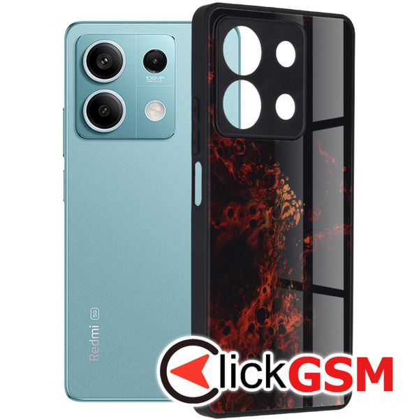 Accesoriu Husa Glaze Rosu Xiaomi Redmi Note 13 5G