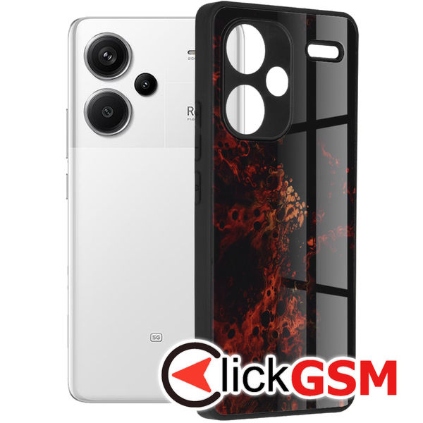 Accesoriu Husa Glaze Rosu Xiaomi Redmi Note 13 Pro+