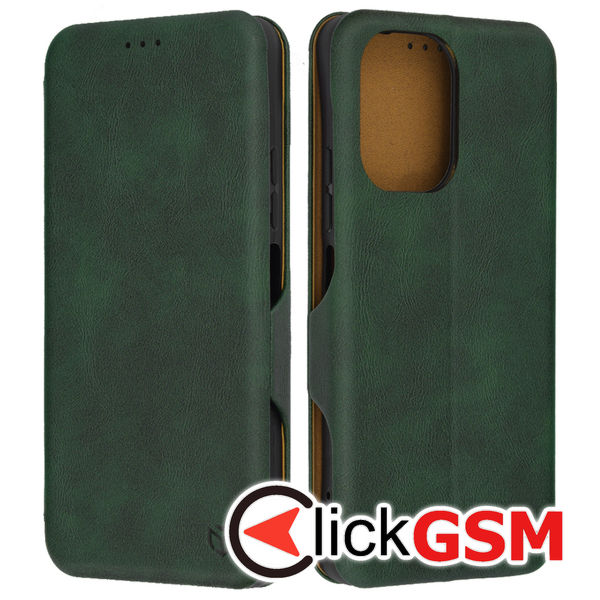 Accesoriu Husa Safe Wallet Verde Xiaomi POCO M6