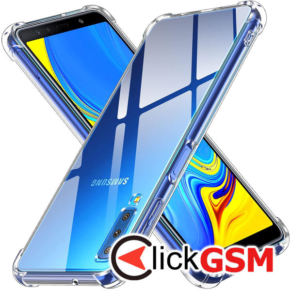 Accesoriu Husa Shockproof Transparenta Samsung Galaxy A7 2018