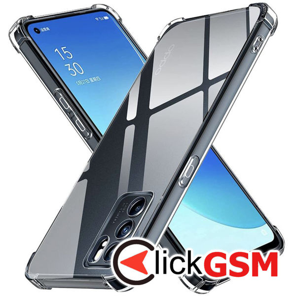 Accesoriu Husa Shockproof Transparenta Oppo Reno6 5G