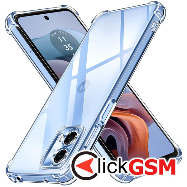 Accesoriu Husa Shockproof Transparenta Motorola Moto G34 5G