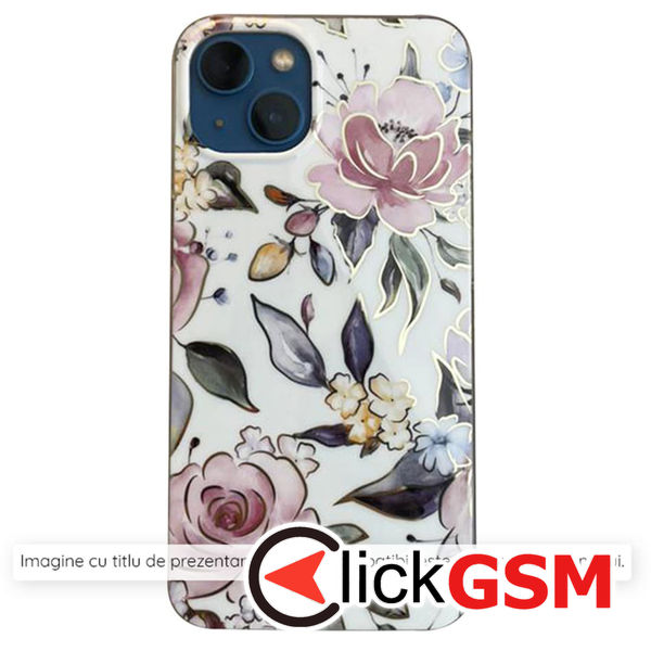 Accesoriu Husa Marble Alb Xiaomi Redmi Note 13 Pro 4G