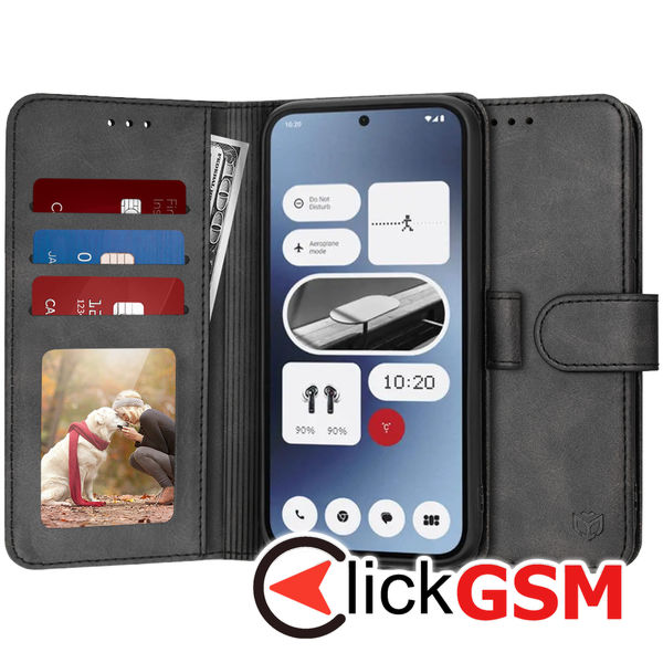 Accesoriu Husa Carte Negru Nothing Phone 2a