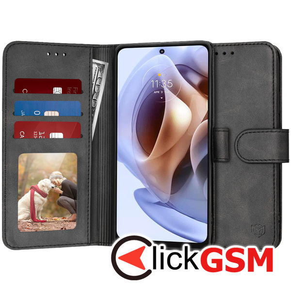 Accesoriu Husa Carte Negru Motorola Moto G31