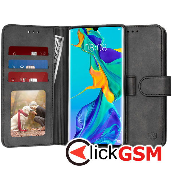 Accesoriu Husa Carte Negru Huawei P30 Pro