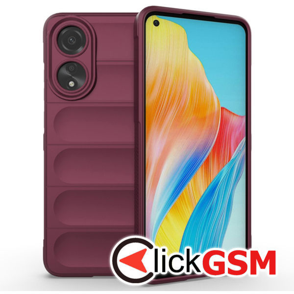 Accesoriu Husa Magic Shield Bordo Oppo A78 4G