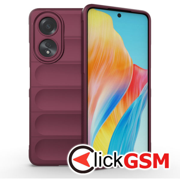 Accesoriu Husa Magic Shield Bordo Oppo A58 4G