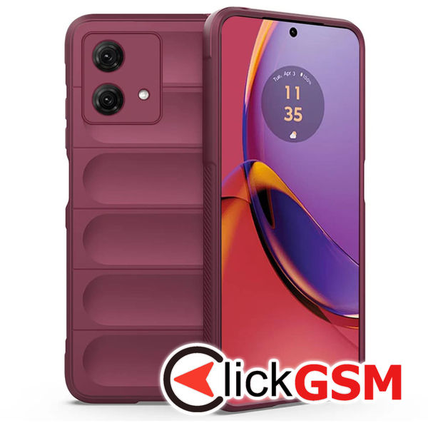 Accesoriu Husa Magic Shield Bordo Motorola Moto G84 5G