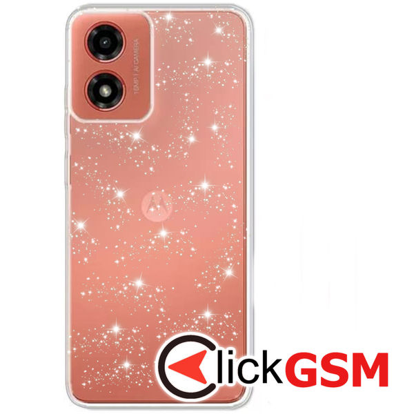 Accesoriu Husa SparkleSkin Transparenta Motorola Moto G04