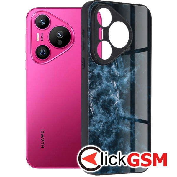 Accesoriu Husa Glaze Albastru Huawei Pura 70