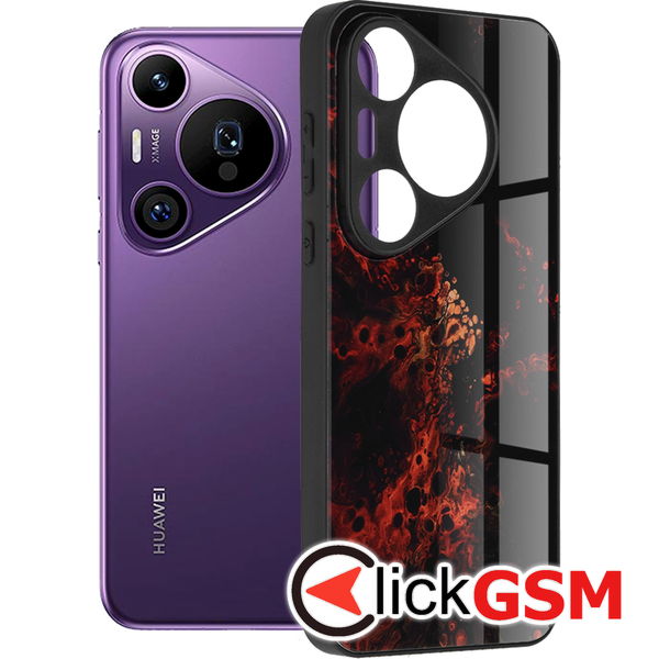 Accesoriu Husa Glaze Rosu Huawei Pura 70 Pro