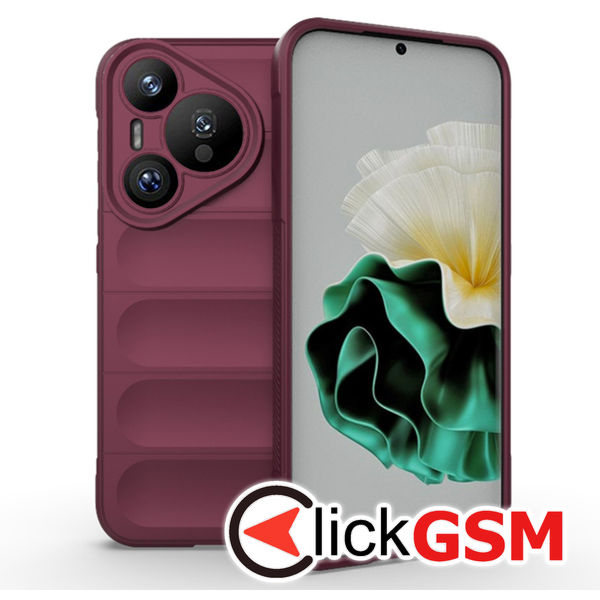 Accesoriu Husa Magic Shield Bordo Huawei Pura 70