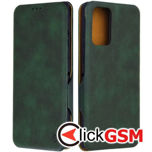 Accesoriu Husa Safe Wallet Verde Motorola Edge 50 Fusion