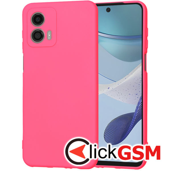 Accesoriu Husa SoftFlex Fucsia Motorola Moto G53