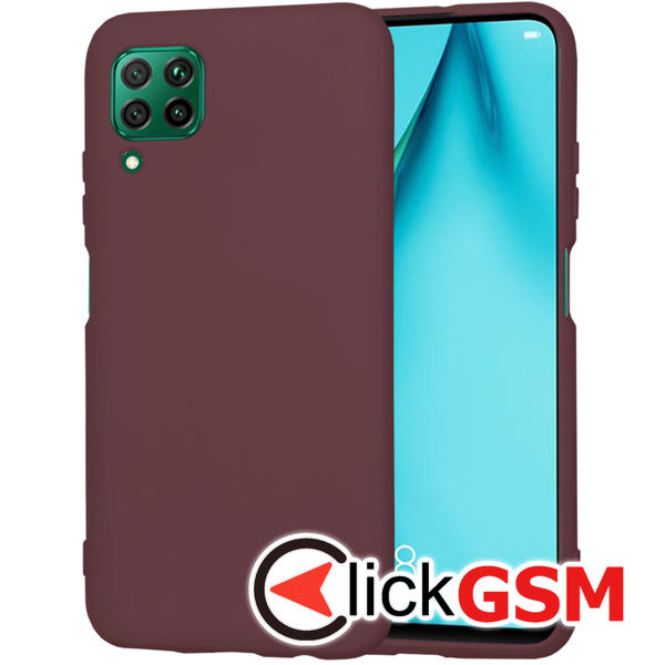 Accesoriu Husa SoftFlex Bordo Huawei P40 Lite