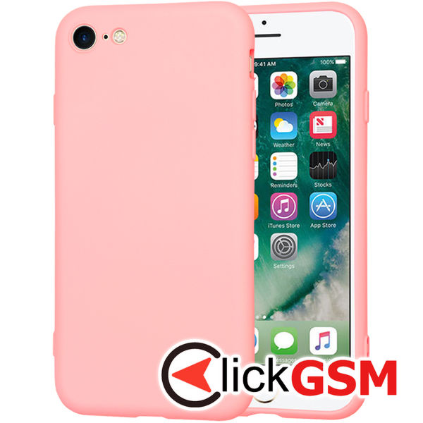 Accesoriu Husa SoftFlex Roz Apple IPhone SE 2020