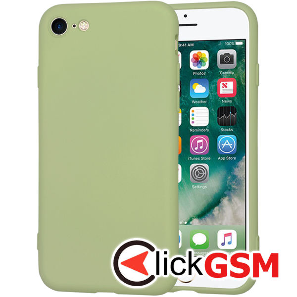 Accesoriu Husa SoftFlex Verde Apple IPhone SE 2020