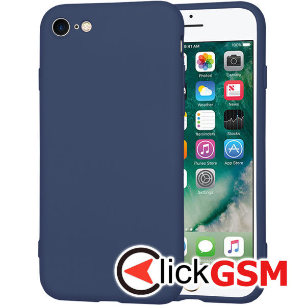 Accesoriu Husa SoftFlex Bleumarin Apple IPhone SE 2020