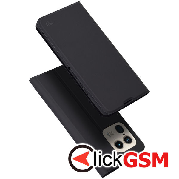 Accesoriu Husa Magskin Book Negru Motorola Edge 50 Ultra