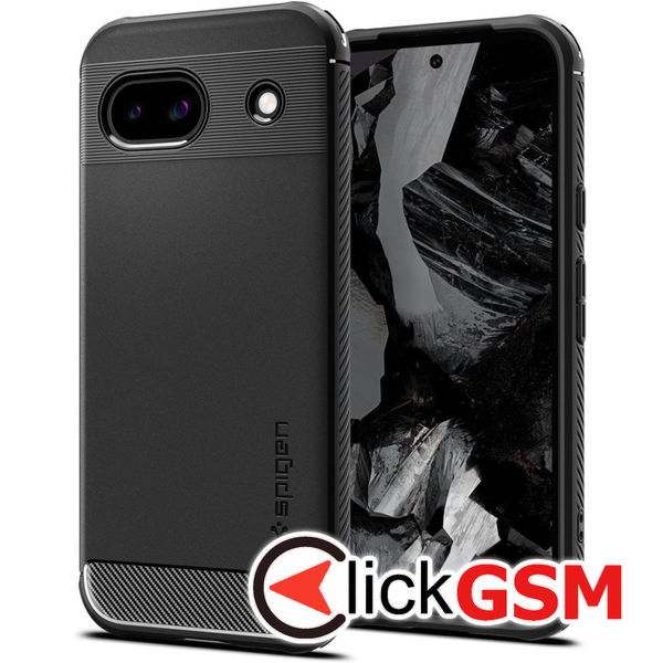 Accesoriu Husa Rugget Negru Google Pixel 8a