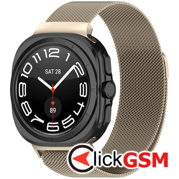 Accesoriu Curea Smartwatch Crem Samsung Galaxy Watch Ultra