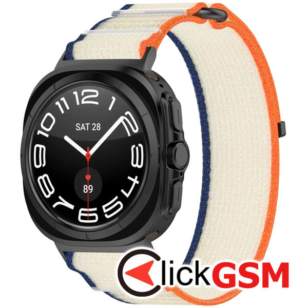 Accesoriu Curea Smartwatch Bej-portocaliu Samsung Galaxy Watch Ultra