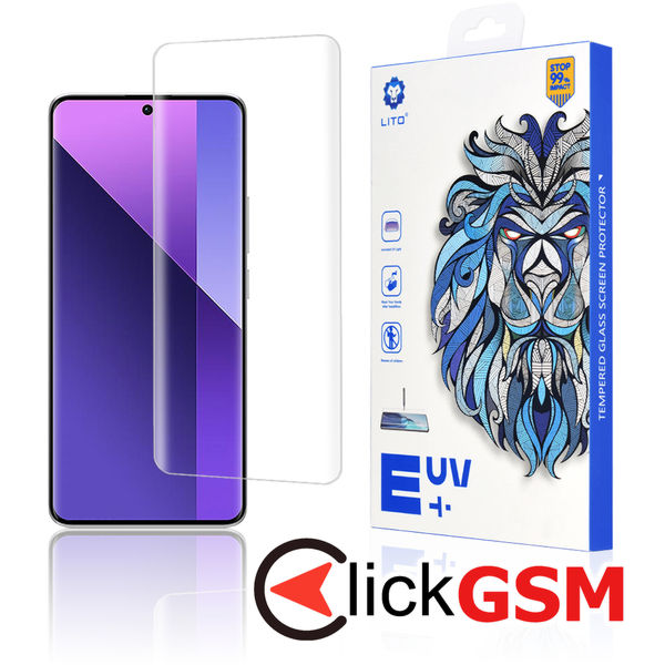 Accesoriu Folie UV Transparenta Xiaomi Redmi Note 13 Pro+