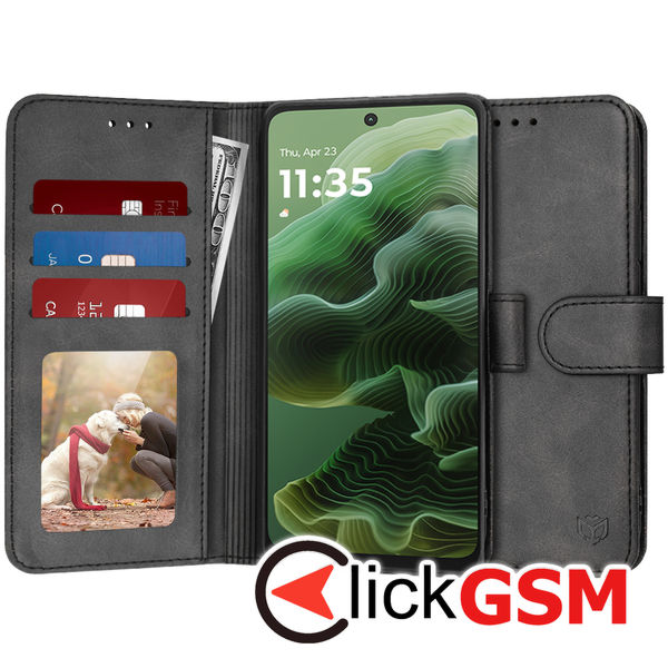 Accesoriu Husa Carte Negru Motorola Moto G35 5G