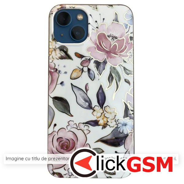 Accesoriu Husa Marble Alb Xiaomi Redmi 14C