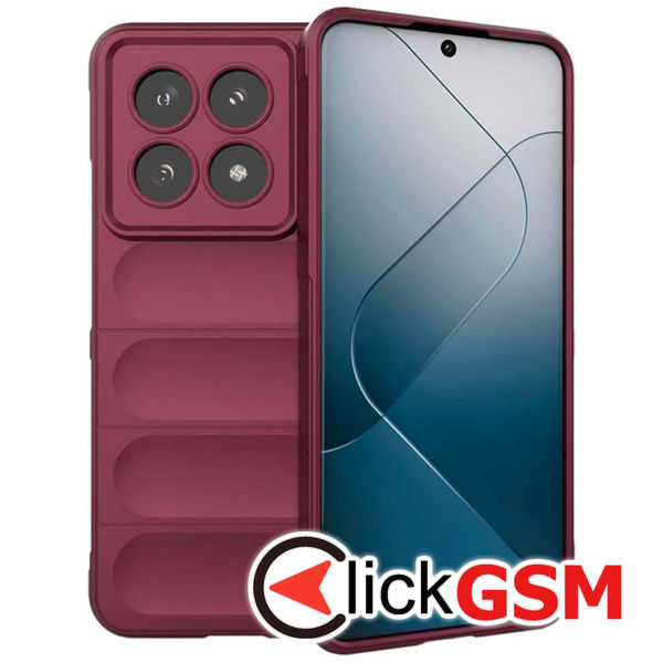 Accesoriu Husa Magic Shield Bordo Xiaomi 14T Pro