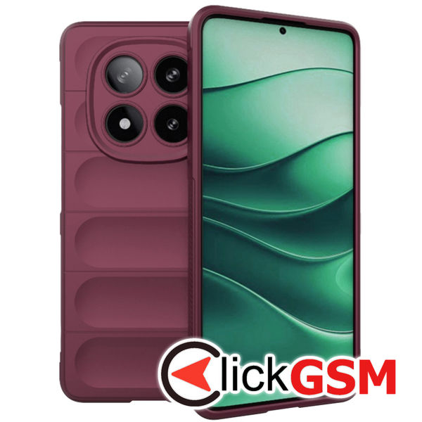 Accesoriu Husa Magic Shield Bordo Xiaomi Redmi Note 14 Pro