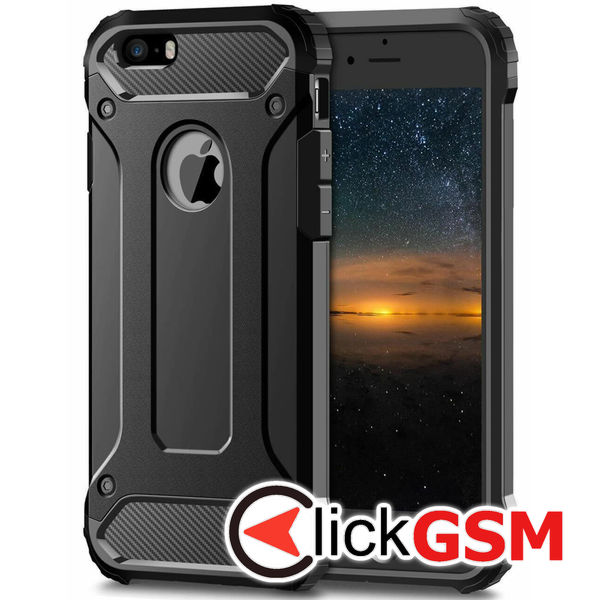 Accesoriu Husa Hybrid Armor Negru Apple IPhone SE