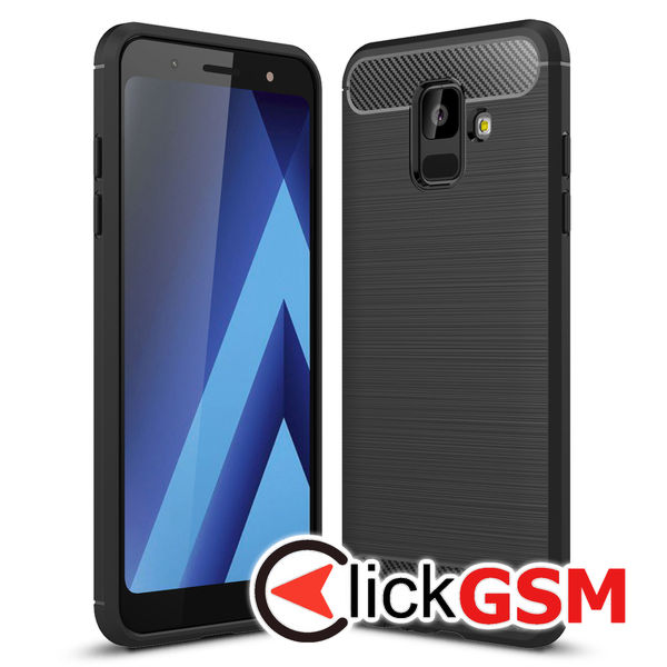 Accesoriu Carbon Silicone Samsung Galaxy A6 2018