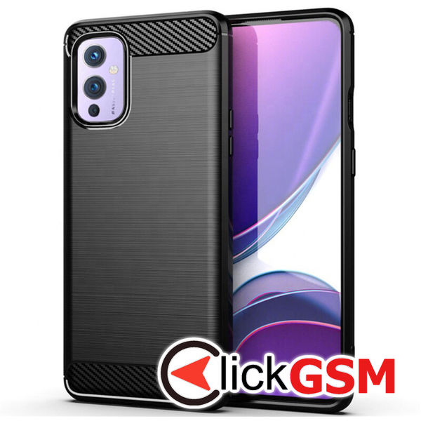 Accesoriu Carbon Silicone OnePlus 9