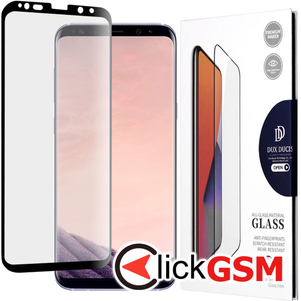 Accesoriu Folie Securizata Negru-transparenta Samsung Galaxy S8+