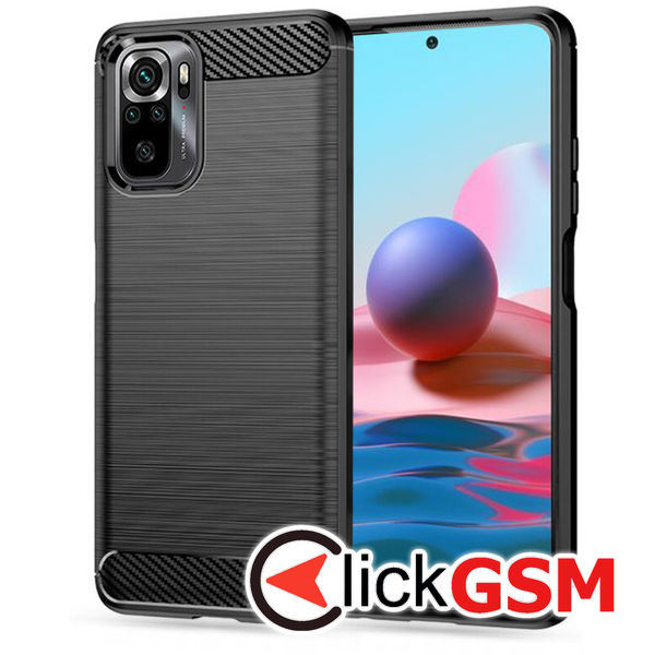 Accesoriu Carbon Silicone Xiaomi Redmi Note 10