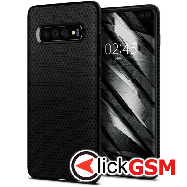 Accesoriu Husa Liquid Air Negru Samsung Galaxy S10+