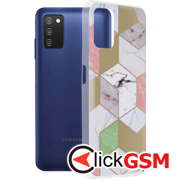 Accesoriu Husa Marble Mov Samsung Galaxy A03s