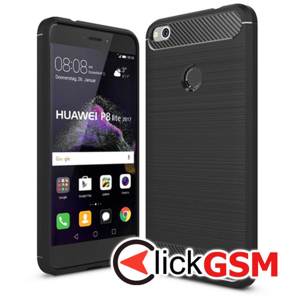 Accesoriu Carbon Silicone Huawei P9 Lite 2017