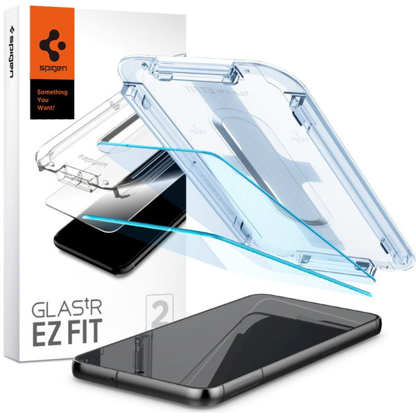 Spigen - Glas.tR EZ-FIT (2 pack) - Samsung Galaxy S23 - Clear