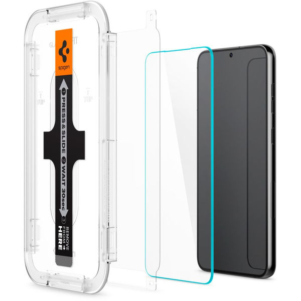 Spigen - Glas.tR EZ-FIT (2 pack) - Samsung Galaxy S23 - Clear