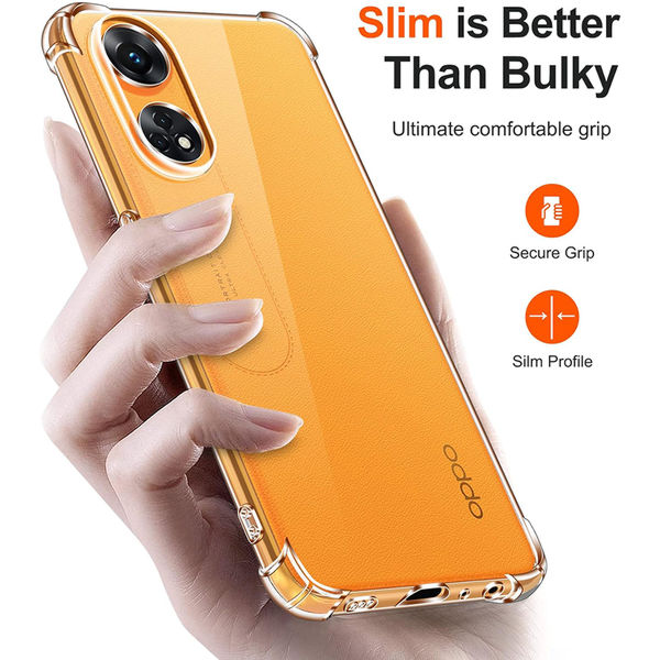 Techsuit - Shockproof Clear Silicone - Oppo Reno8 T - Clear