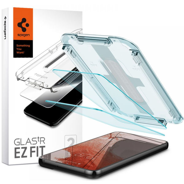 Spigen - Glas.tR EZ-FIT (2 pack) - Samsung Galaxy S22 Plus - Clear