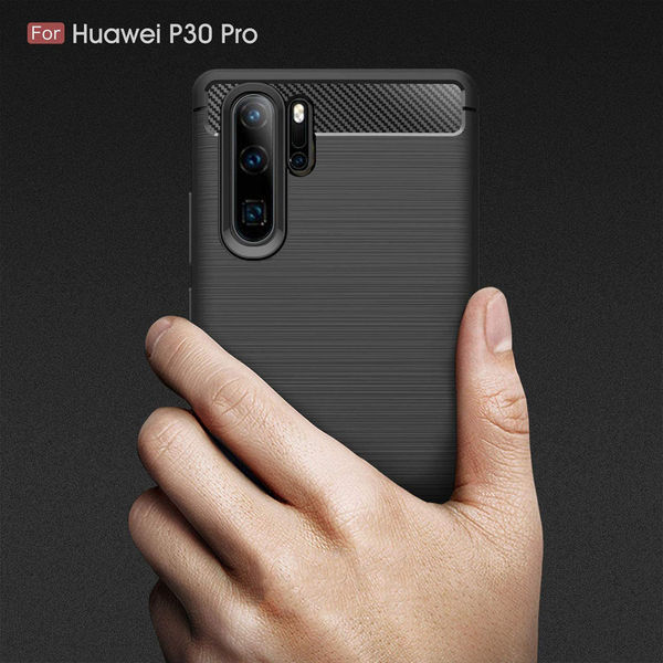 Techsuit - Carbon Silicone - Huawei P30 Pro / P30 Pro New Edition - Black