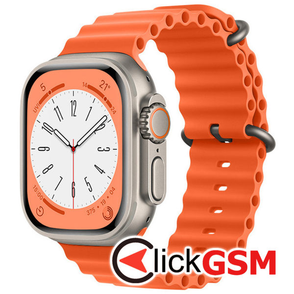 Curea Smartwatch portocaliu Apple Watch 8m3