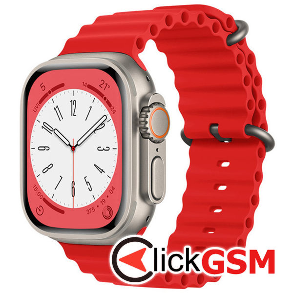 Curea Smartwatch rosu Apple Watch 8es