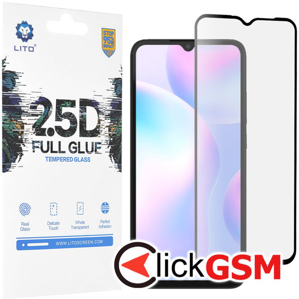 Folie Full Glue negru-transparenta Xiaomi Redmi 9C 7t7