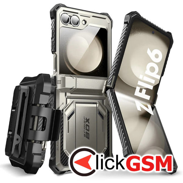 Husa Armorbox gri Samsung Galaxy Z Flip6 fu5