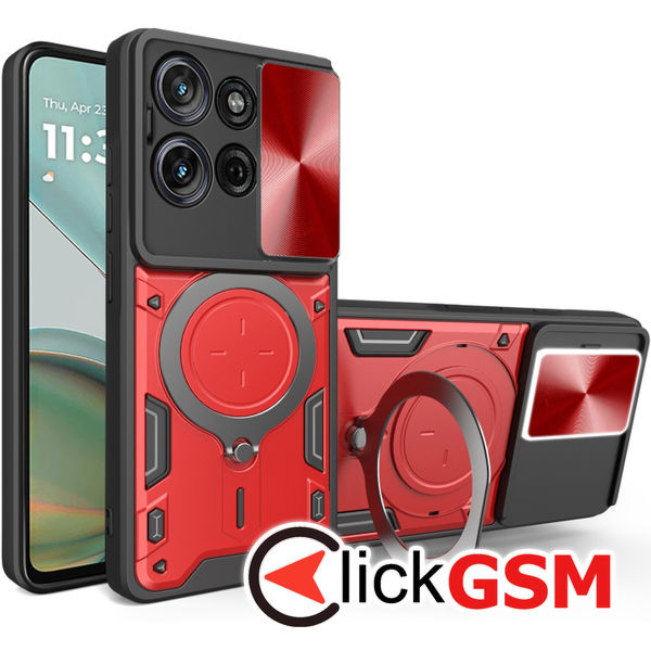 Husa CamGuard rosu Motorola Moto G75 dxw